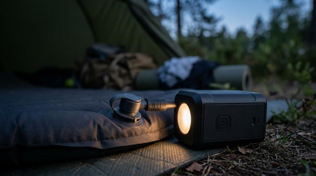 Nordic Gear elektrisk pumpe til luftmadras og liggeunderlag