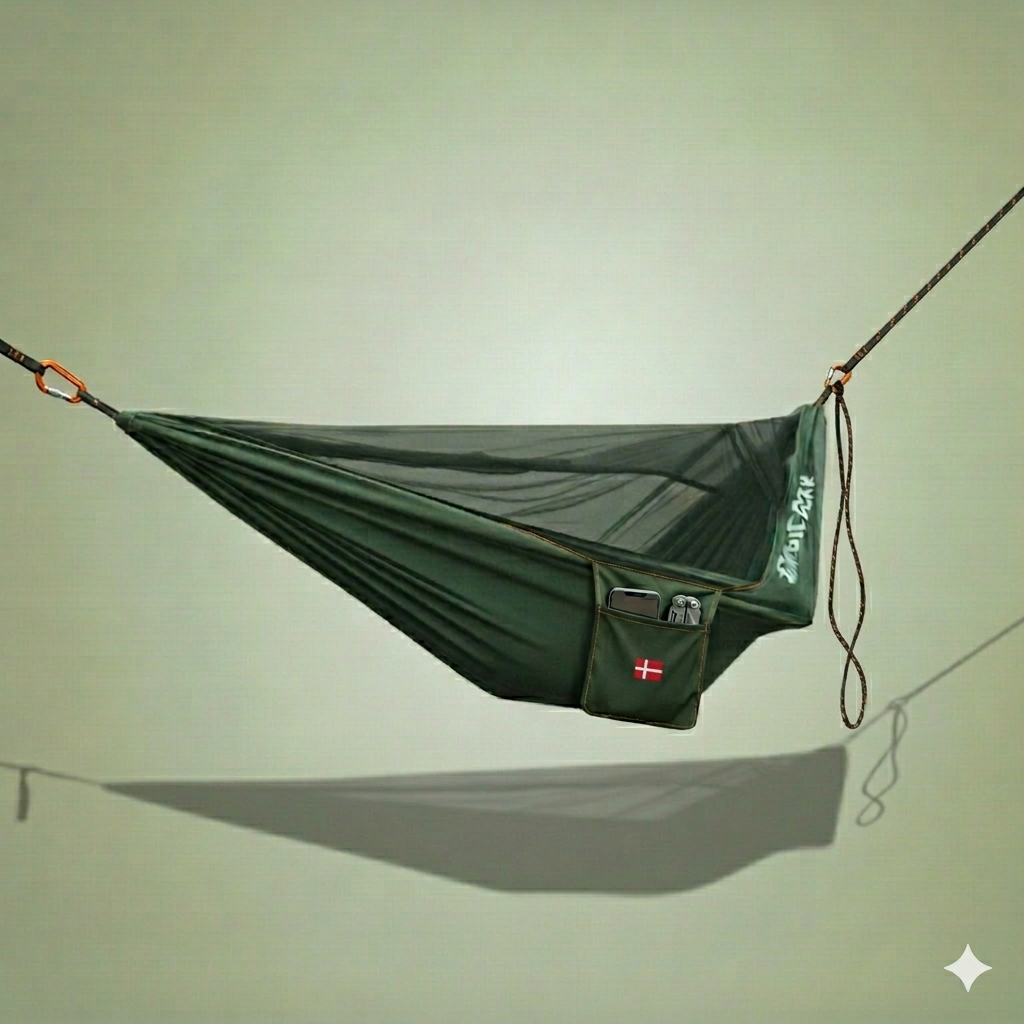 Nordic Gear™ Hængekøje Pro 330 cm med indbygget myggenet og treehuggers