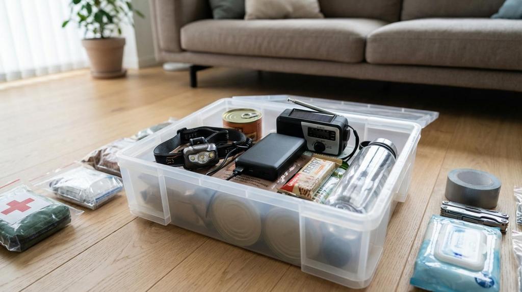 Komplet 72-timers beredskabsliste: Udstyr, vand, mad og strøm