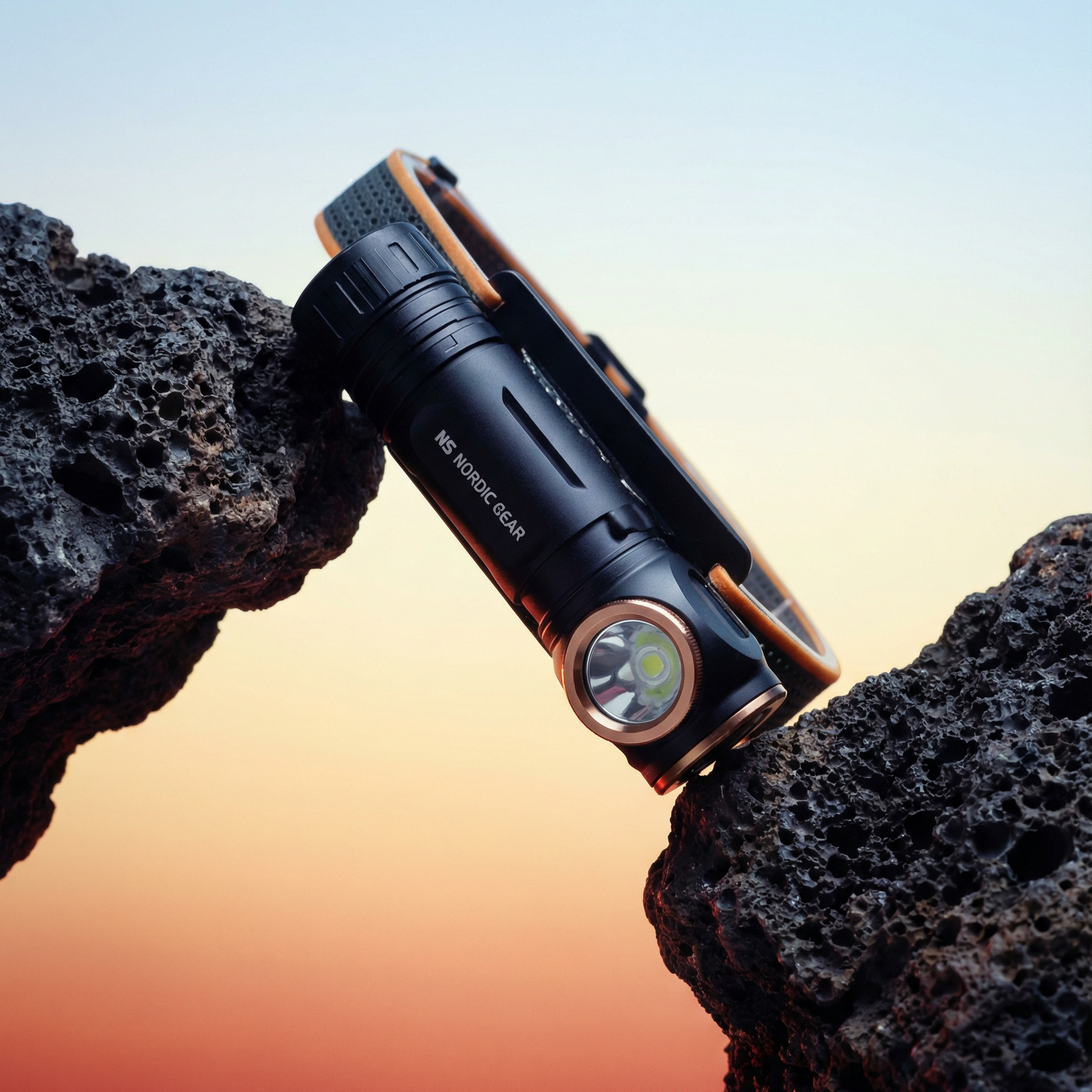 Nordic Gear™ Genopladelig Pandelampe 1000 lumen Nordic Gear