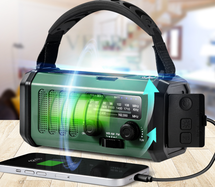 Nordic Gear™ Nødradio med solcellepanel Nordic Gear